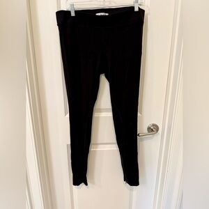 CAbi Black Ankle Zip Leggings Size L